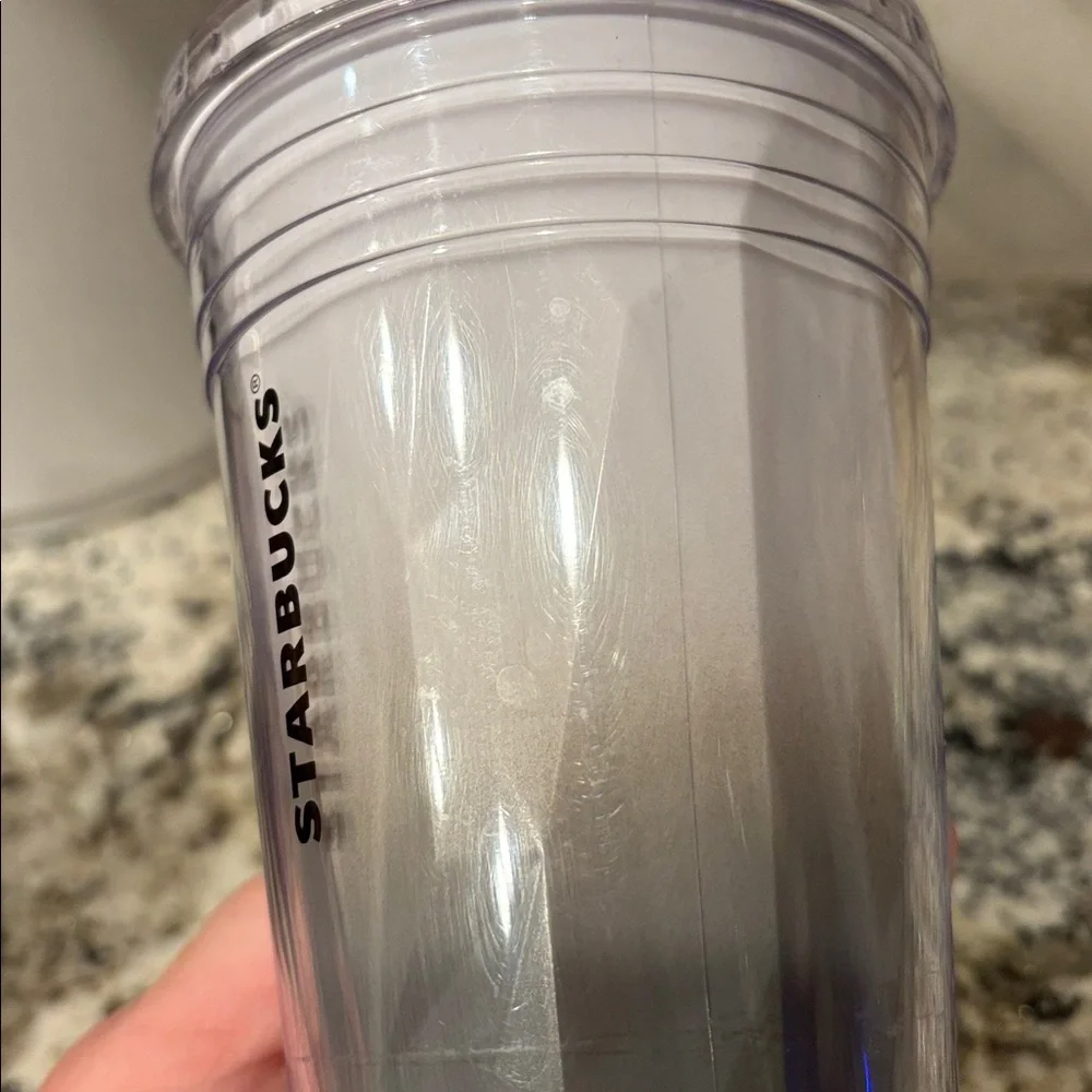 Starbucks Black and Gray Ombre Tumbler